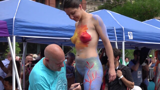 8. Nude BODY PAINTING DAY, NYC, NEW YORK .