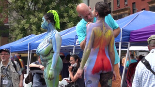 10. Nude BODY PAINTING DAY, NYC, NEW YORK .