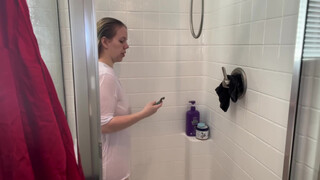 5. Wet T-Shirt Shower Video – OnlyFans Prep (No Bra / No Panties)