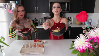 4. Strippers cooking BREAKFAST WRAPS