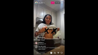 Jai_nice nip slip on Ig live