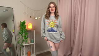 3. Sweatshirts with NO Pants Try On Haul * Warning Insanly Hot *