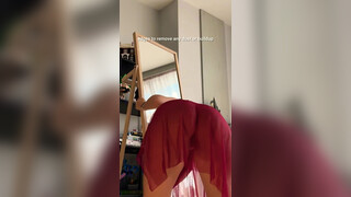 7. ☀ “Cleaning in That Outfit?! ☺◯✨”#BoldLook #MirrorCleaning #OOTD #Shorts #Wow