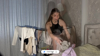 1. [4K] HOW TO CLEAN KITCHEN? | TRANSPARENT OUTFIT | CHALLANGE WITH SKIRT ★ HOUSEWIFE secret hacks 2025 #2
