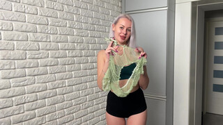 7. [4K] TRANSPARENT TOP TRY-ON HAUL | NO BRA LOOK