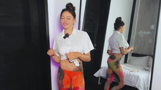 10. [4K USA Housewife] How to Clean a Mirror? | BodyArt Suit Haul | TRY-ON HAUL with Miss Eva