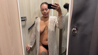 5. 4K TRANSPARENT PUBLIC Try – on Haul with Sasha | New Beach Cover Ups Try Ons & Mirror View