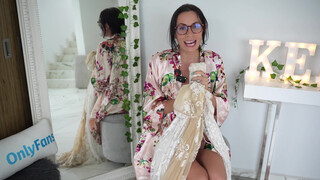 2. 4K TRANSPARENT WHITE ROBES TRY ON HAUL with MIRROR VIEW!