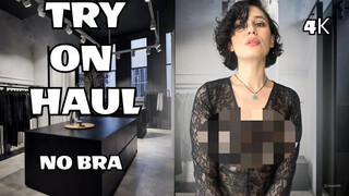 4K TRANSPARENT Try-On Haul 2024 | Transparent Dress Challenge | See-Through Fashion