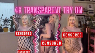 4K TRANSPARENT FISHNET BODYSTOCKINGS | Oriana Blaze