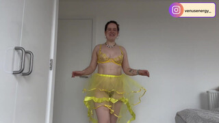 6. 4K TRANSPARENT SKIRTS TRY ON! | Venus Energy TryOn| Natural Hairy Body