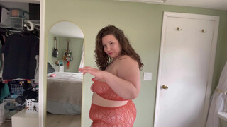 4. 4K TRANSPARENT FISHNET Dresses Try On Haul ◉ Burnt vs Neon Orange Fishnet Bodysuits ❤ BBW Lingerie