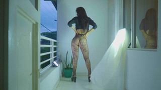 4. TRY ON HAUL MARIA BLACK PANTYHOSE / NO PANTIES / MALLA TRANSPARENTE