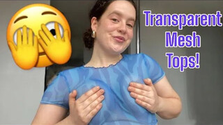 4K TRANSPARENT MESH Tops TRY ON! Venus Energy TryOn