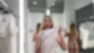 2. [4K] Try on Haul in dressing room amazing transparent outfit