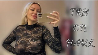 [4K] See through clothing try on | 2024