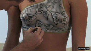 1. Body Painting. Painted bikini