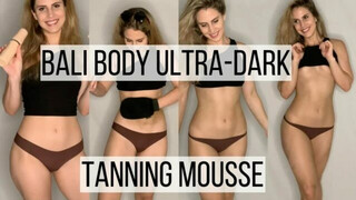 ULTRA-DARK TANNING MOUSSE ON PALE SKIN | BALI BODY REVIEW & SELF-TANNER TRY ON