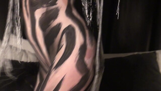 6. Body Painting Scar Behind the Scenes