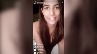 4. Poonam Pandey flashes her nipple on instagram live while naked in bed