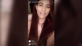 8. Poonam Pandey flashes her nipple on instagram live while naked in bed