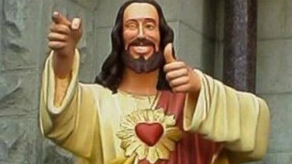 1. Just Jesus giving you a thumbs up totally no boobs at 4:20
