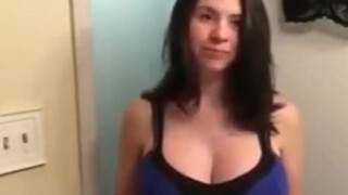 3. Big boobs showing without bra… How big these boobs are!!!