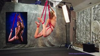 4. Samantha – Suspension Preview (NSFW): Rope suspension of a nude model