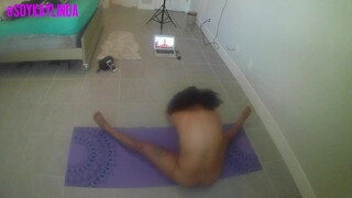 6. AT HOME NUDE YOGA