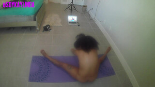 7. AT HOME NUDE YOGA