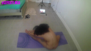 8. AT HOME NUDE YOGA