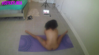 10. AT HOME NUDE YOGA