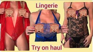 See through PATREON STARK LINGERIE TRY ON HAUL VIDEO