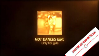 1. Hot girl dancing in lingerie