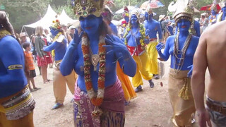 9. Blue People at Festival