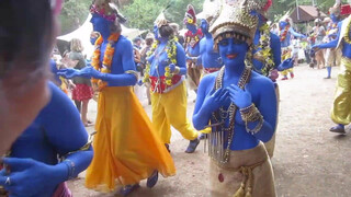 10. Blue People at Festival
