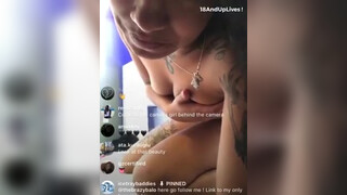 5. Hot naked girl instagram live | boobs | twerking