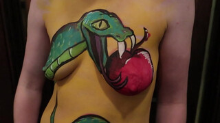 9. Topless Body Painting Under Quarantine (Uncensored)