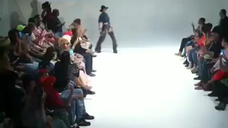 6. Model Exposes Boob in NYC Fashion Show