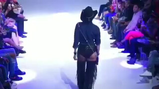 10. Model Exposes Boob in NYC Fashion Show