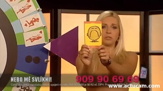 7. BLONDE CZECH SLUT JENNI NAKED ON TV 01