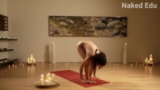 1. Naked yoga for beginner।Undressed yoga।Naked Yoga।for Life।Girl