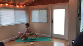 8. Preview of Sunday yoga on Only Fans a little fun with a yoga wheel