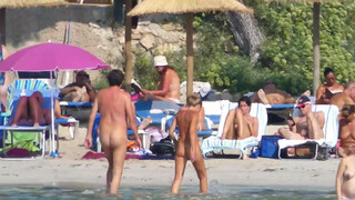 4. Happy naked sunbathers in Spain