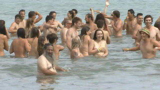 4. Naked in public beach 18+