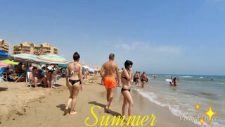 Spain best beach cities, La Mata, Torrevieja , 4K