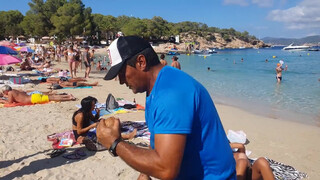 4. Fresh cutted coconut on the beach – Ibiza