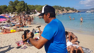 7. Fresh cutted coconut on the beach – Ibiza