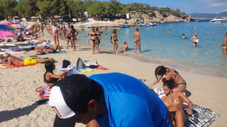 8. Fresh cutted coconut on the beach – Ibiza