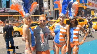 TIMES SQUARE – N.Y.C. | Topless Painted Ladies